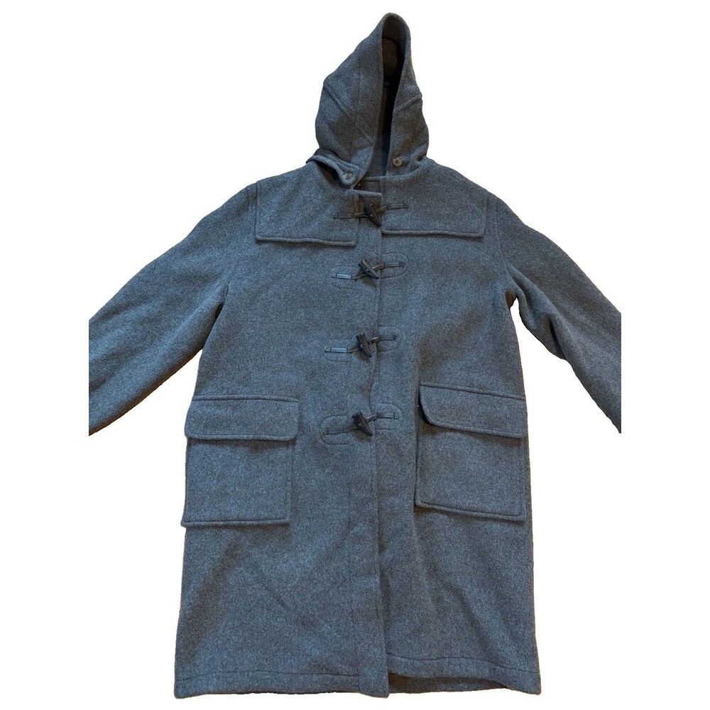 Gloverall Original Duffle Coat Women’s US 18 UK 22 Gray Wool Made in England